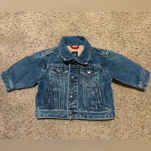 Baby Gap Blue Jean Jacket with Front Snaps, size 3-6 months.
